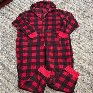 Torrid buffalo check plus size onesie Pajama sz 3/4